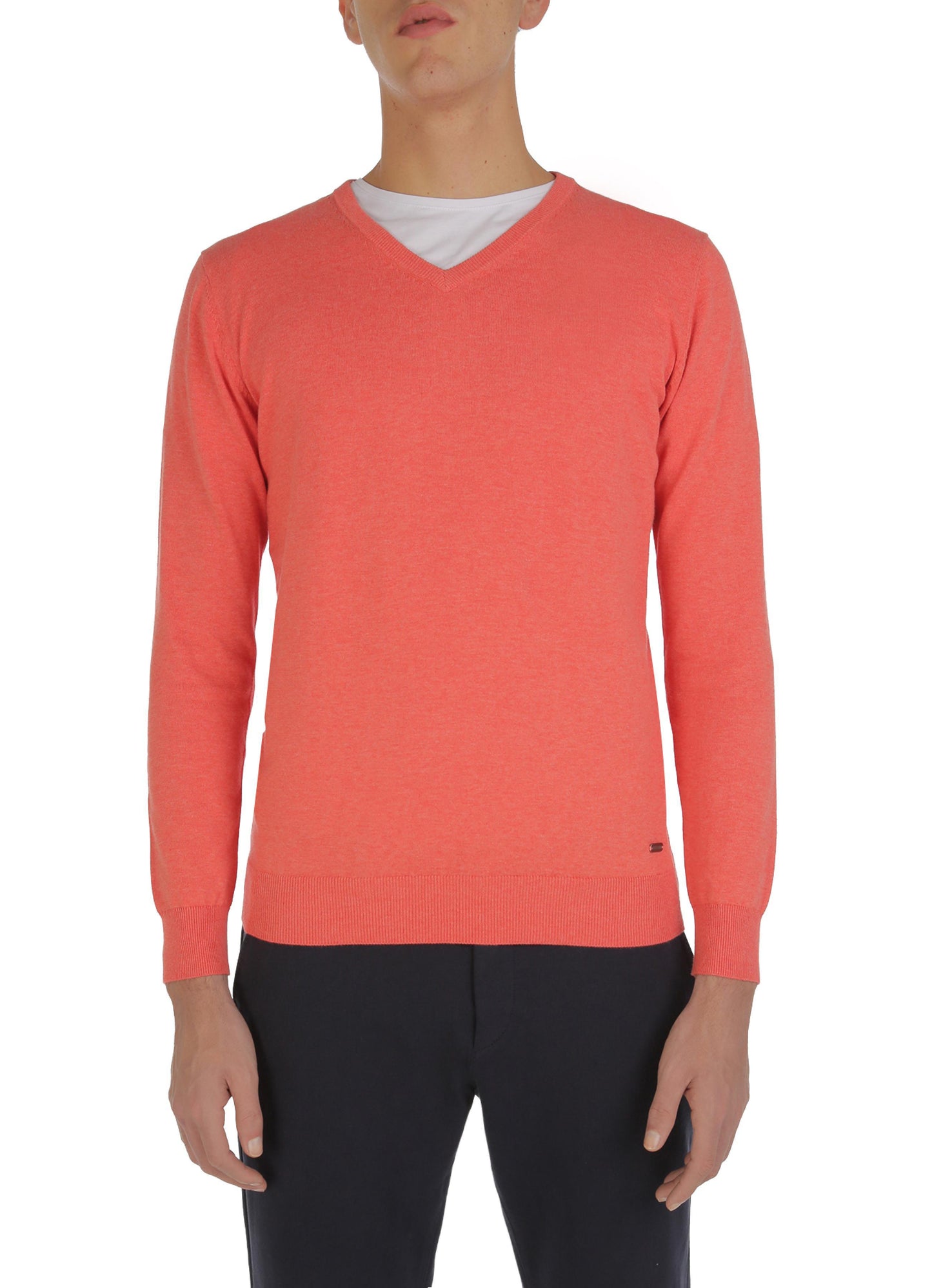 Vince v-neck plain cotton sweater