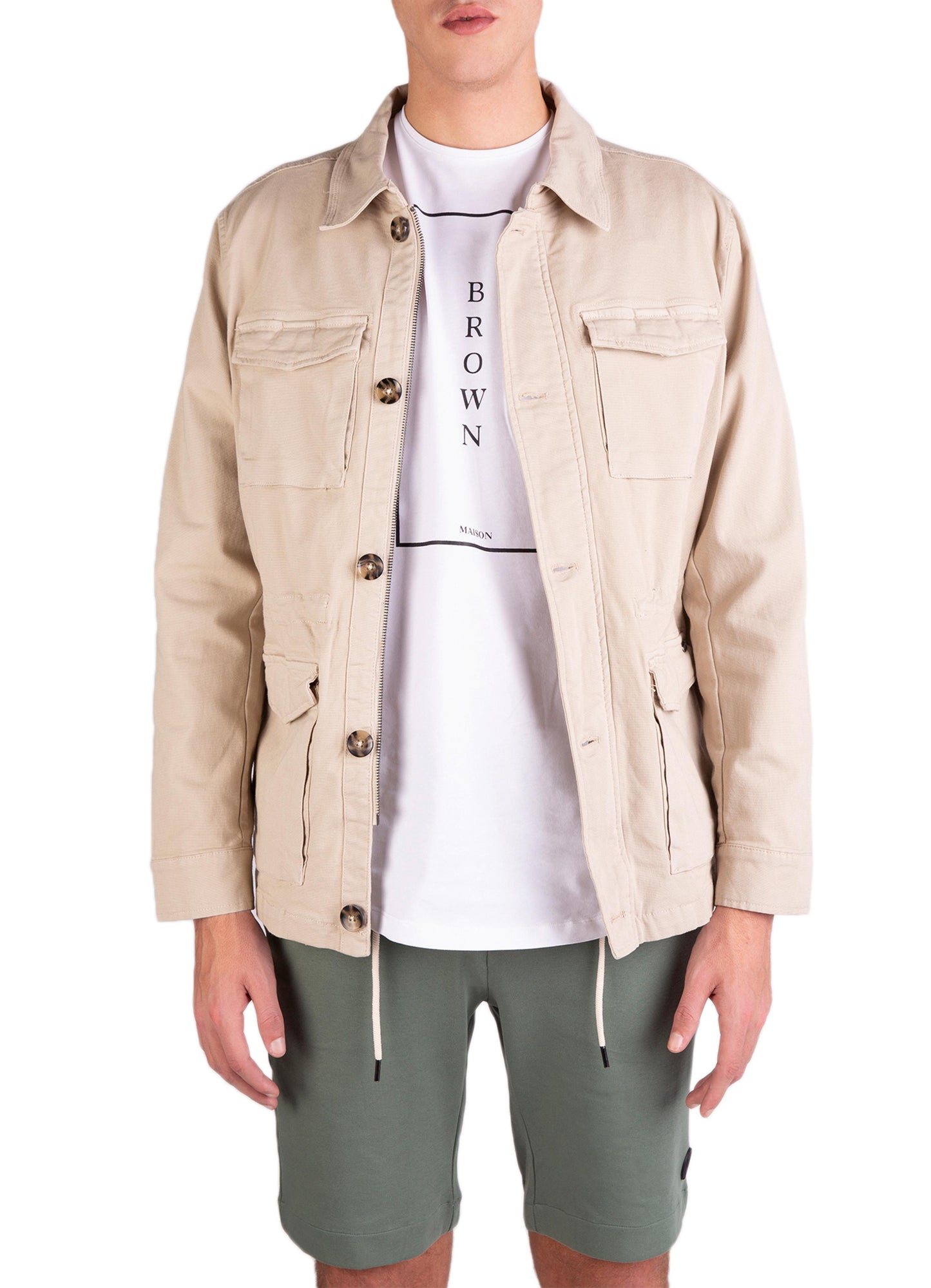 Safari canvas cotton jacket