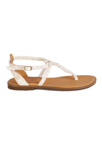 T Shape Sandals With Ankle Strap