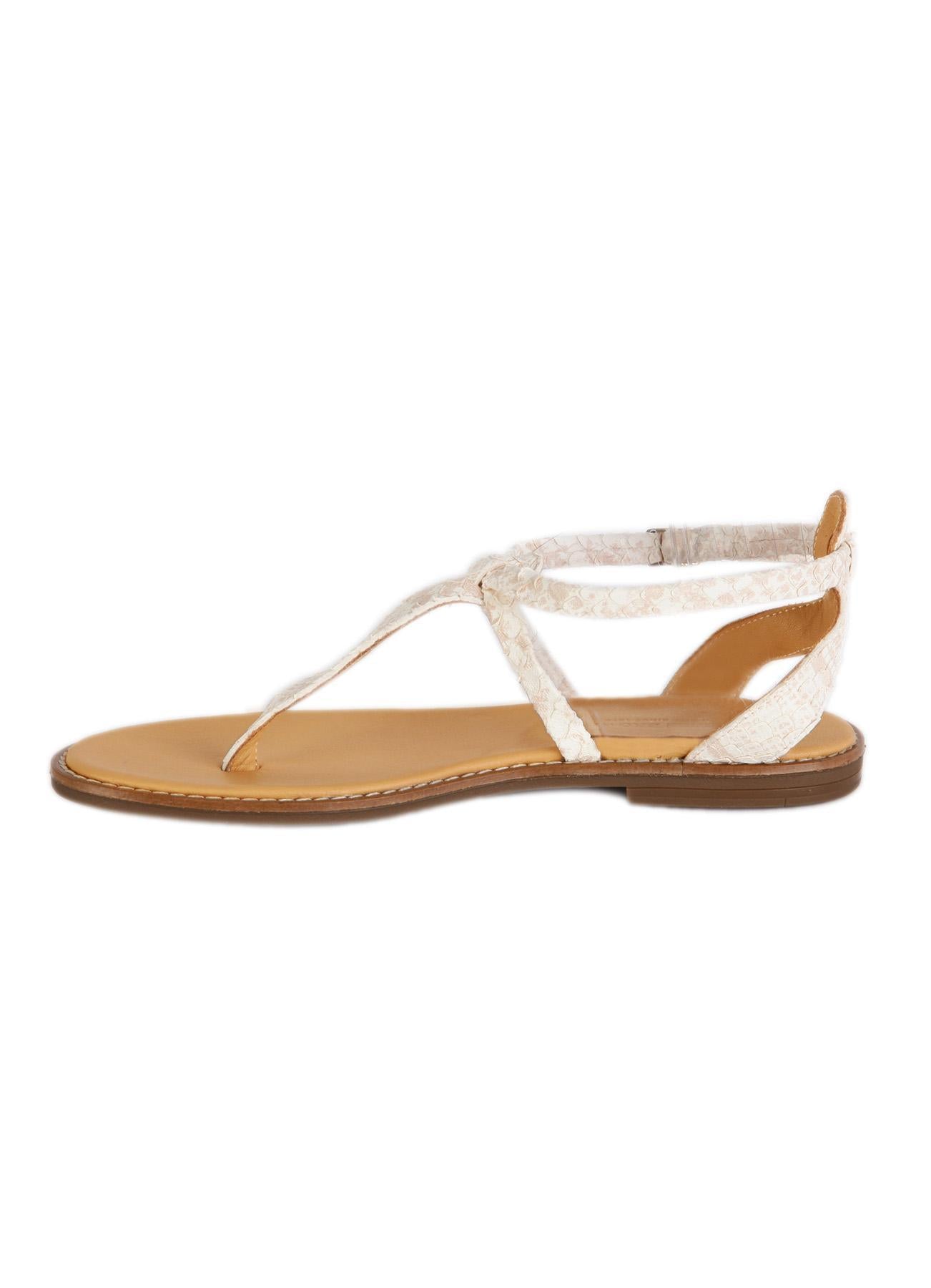 T Shape Sandals With Ankle Strap