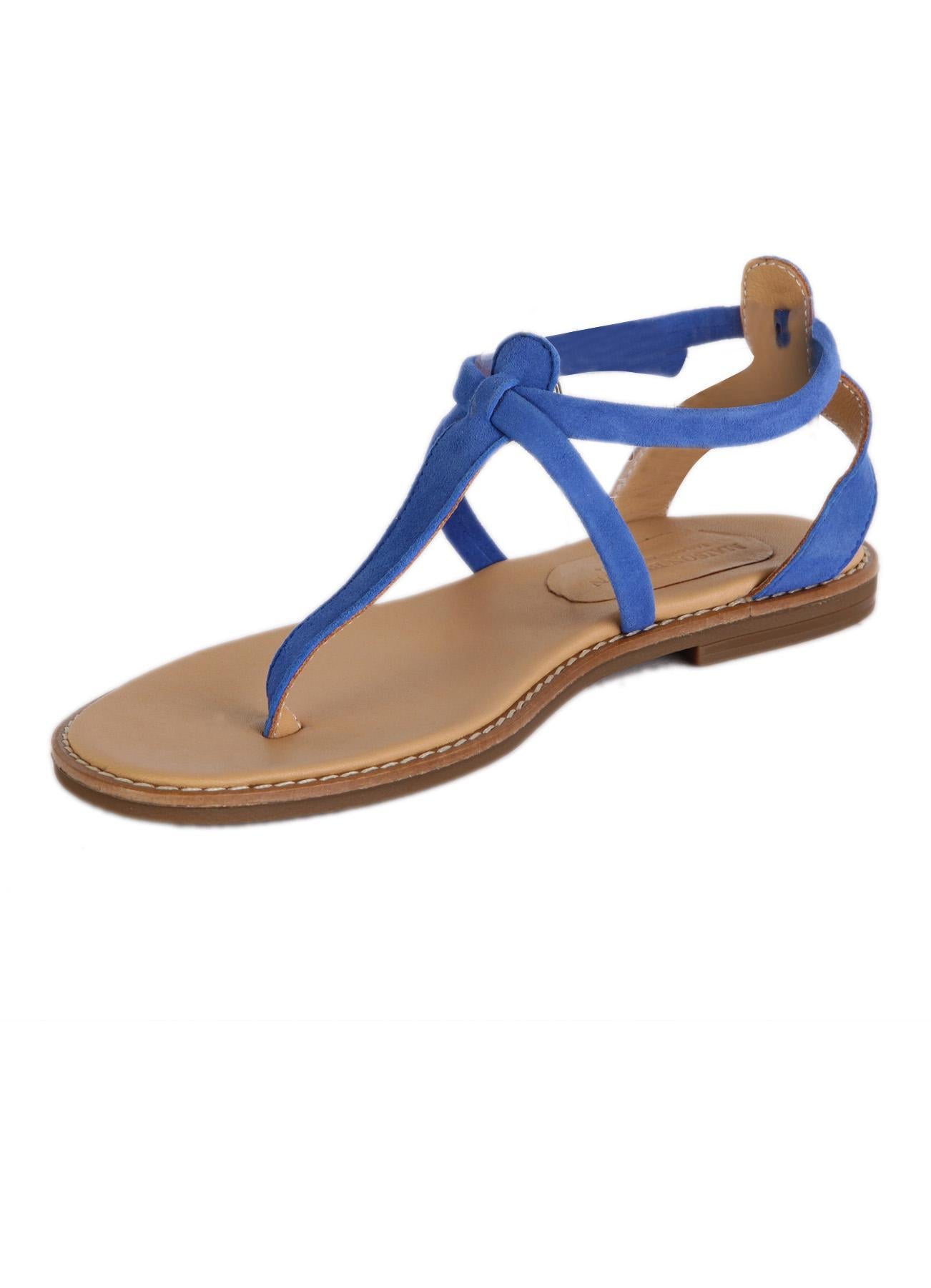 T Shape Sandals With Ankle Strap